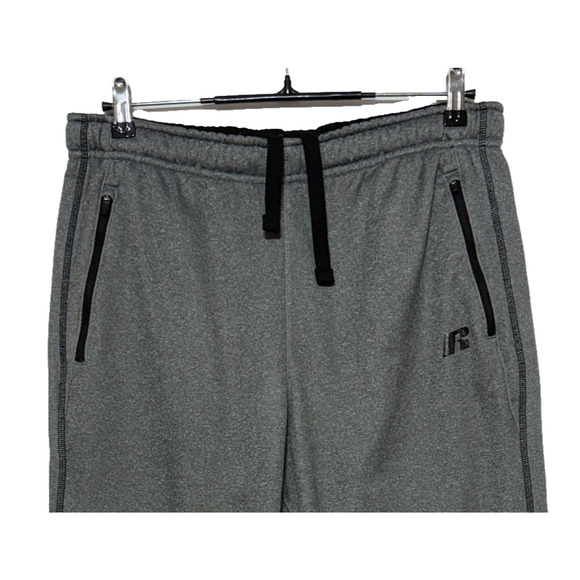 Russell Sweatpants Mens Medium 32-34 Gray Fleece Elastic Waist Actual 32X30 - Picture 5 of 10
